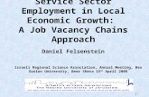 Service Sector Employment in Local Economic Growth:  A Job Vacancy Chains Approach