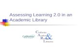 Assessing Learning 2.0 in an Academic Library