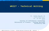WR227 - Technical Writing