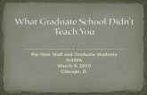 What Graduate School Didn't Teach You