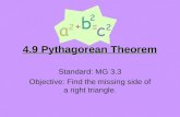 4.9 Pythagorean Theorem