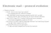 Electronic mail – protocol evolution