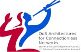 QoS Architectures for Connectionless Networks