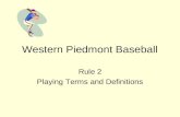 Western Piedmont Baseball