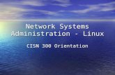 Network Systems Administration - Linux