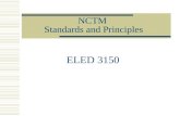 NCTM  Standards and Principles