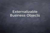 Externalizable Business Objects
