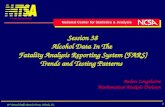 Session 38 Alcohol Data In The  Fatality Analysis Reporting System (FARS)