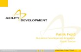 Patrik Fojt ů Business Development Manager Public Sector