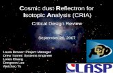 C osmic dust  R eflectron for  I sotopic  A nalysis (CRIA)