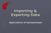Importing & Exporting Data