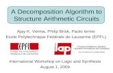A Decomposition Algorithm to Structure Arithmetic Circuits