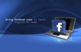 Using  Facebook page  to learn English at home
