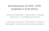 Development of VPH –CPD modules in East Africa