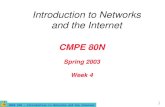 CMPE 80N Spring 2003 Week 4