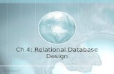 Ch 4: Relational Database Design