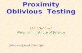 Proximity Oblivious  Testing