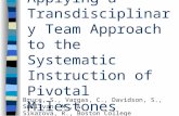 Applying a Transdisciplinary Team Approach to the Systematic Instruction of Pivotal Milestones