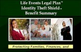 Life Events Legal Plan  Identity Theft Shield   Benefit Summary