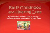 Early Childhood   and  Hearing Loss