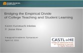 Bridging the Empirical Divide  of College Teaching and Student Learning