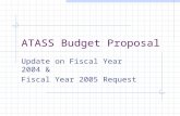 ATASS Budget Proposal