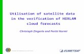Utilisation of satellite data  in the verification of HIRLAM cloud forecasts