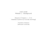 CSCI 3140 Module 1 – Background