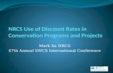 NRCS Use of Discount Rates in Conservation Programs and Projects