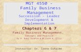 MGT 4550 -  Family Business Management