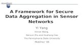 A Framework for Secure Data Aggregation in Sensor Networks