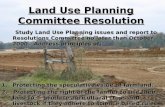 Land Use Planning Committee Resolution