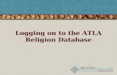Logging on to the ATLA Religion Database