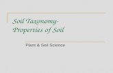 Soil Taxonomy-  Properties of Soil