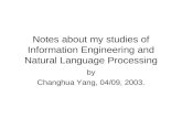 Notes about my studies of Information Engineering and Natural Language Processing