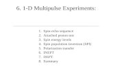 6. 1-D Multipulse Experiments: