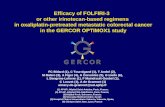 Efficacy of FOLFIRI-3  or other irinotecan-based regimens