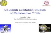 Coulomb Excitation Studies of Radioactive  20,21 Na