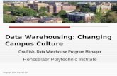 Data Warehousing: Changing Campus Culture