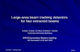 Large -area beam tracking detectors  for fast extracted beams