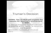 Truman’s Decision