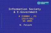 Information Society  & E-Government