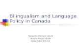 Bilingualism and Language Policy in Canada