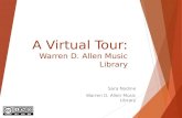 A Virtual Tour:  Warren D. Allen Music Library