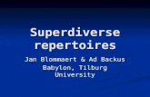 Superdiverse repertoires