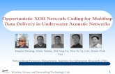 Opportunistic  XOR Network Coding for  Multihop Data Delivery in Underwater Acoustic Networks