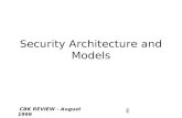 Security Architecture and Models