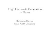 High Harmonic Generation in Gases