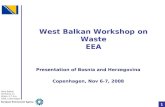 West Balkan Workshop on Waste EEA