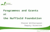 Programmes and Grants   at the Nuffield Foundation
